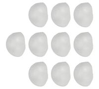 Lot de 10 boules hémisphères en mousse blanche pour projets de bricolage, décoration créative et activités éducatives pour enfants (5 cm)