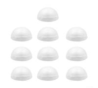 Lot de 10 boules hémisphères en mousse blanches idéales pour le bricolage, les loisirs créatifs des enfants et les décorations d'intérieur uniques (2 cm)