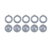 Lot de 10 boules ouvertes en acrylique transparent à remplir pour décorations de vacances, polyvalentes, tailles 8 cm, 10 cm, 12 cm pour Noël, Halloween, fêtes, vitrines et emballage cadeau