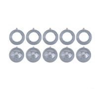 Lot de 10 boules ouvertes en acrylique transparent pour loisirs créatifs, décoration d'intérieur, vente au détail et décoration à suspendre (8 cm)