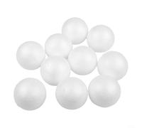 Lot de 10 boules rondes en mousse blanche solide pour bricolage, modélisation, éducation, mariage et décoration d'événement (7 cm)