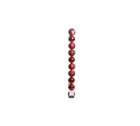 Lot de 10 boules rouges assorties - 6 cm