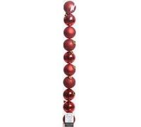 Lot de 10 boules rouges assorties - 6 cm