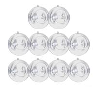 Lot de 10 boules transparentes à remplir pour décorations de vacances et projets d'artisanat (12 cm)