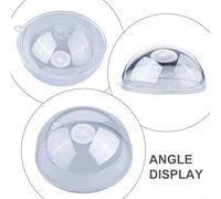 Lot de 10 boules transparentes personnalisables pour un mariage joyeux et Noël (9 cm)