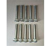 Lot de 10 boulons à goujons dentelés plus longs que les boulons de roue dentelés 1/2-20 filetage 1,6 cm, molette, 7,6 cm Longueur de rechange pour la plupart des Ford et Jeep Mazda Lincoln Mercury