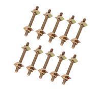 Lot de 10 boulons de connecteur de comptoir M8 x 80/M8 x 100 mm - Installation simple pour lit et table - Acier au carbone robuste