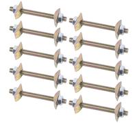 Lot de 10 boulons de connexion de comptoir M8 x 50 mm pour fixation de table et meubles, kit de connexion en acier au carbone pour cadres de lit, blocs de boucher, tables