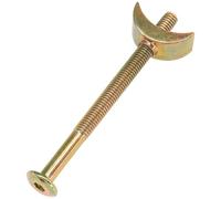 Lot de 10 boulons de connexion pour meubles avec rondelles demi-lune Luna M6 (80 mm)