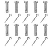 Lot de 10 boulons de fixation à tête plate cylindrique en acier inoxydable pour réparation mécanique de remorque