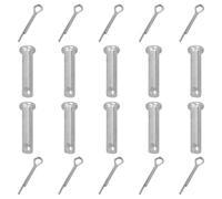 Lot de 10 boulons de fixation à tête plate cylindrique en acier inoxydable pour réparation mécanique de remorque