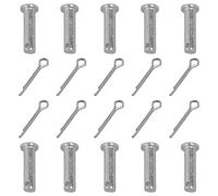 Lot de 10 boulons de fixation à tête plate cylindrique en acier inoxydable pour réparation mécanique de remorque, réparation