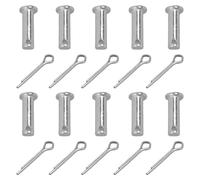 Lot de 10 boulons de fixation à tête plate cylindrique en acier inoxydable pour réparation mécanique de remorque, réparation