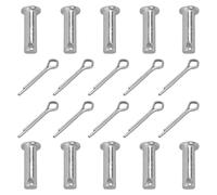 Lot de 10 boulons de fixation à tête plate cylindrique en acier inoxydable pour réparation mécanique de remorque