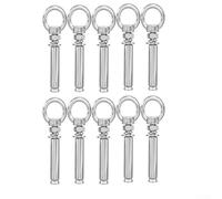 Lot de 10 boulons d'expansion en acier inoxydable 304 avec anneaux à œil et ancrages muraux, conçus pour une forte adhérence et une utilisation durable dans divers scénarios de montage (M8 x 50)