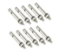 Lot de 10 boulons d'expansion en acier inoxydable M6 x 60 mm, vis d'ancrage, fixation for béton, clous autotaraudeurs, têtes hexagonales creuses