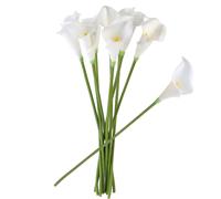 Lot De 10 Bouquets De Lys Calla Artificiels Élégants Et Réalistes ¿ Fleurs En Pu Écologiques Pour Mariages Et Décoration Intérieure