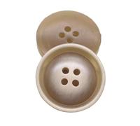 Lot de 10 boutons à quatre œillets 15-30mm pour la couture les loisirs créatifs et la confection de vêtements, Gris beige, 30mm 10 pièces