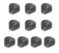 Lot de 10 boutons blazer en métal, 18/21/25 mm, à coudre, texturés, spirale, pour costume, veste, uniforme, artisanat, look vintage, assortis(Silver,25mm)