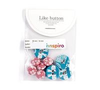 Lot de 10 boutons coton alley 18 mm/13 mm. 5 u./mesure