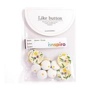 Lot de 10 boutons coton petit 18 mm/13 mm. 5 u./mesure