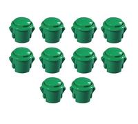 Lot de 10 boutons d'arcade réactifs de 30 mm, verts