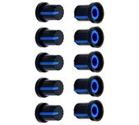 Lot de 10 boutons de contrôle de potentiomètre de 6 mm - Volumes rotatifs de remplacement pour pédale de guitare