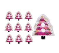 Lot de 10 boutons de Noël à coudre - Aiguilles décoratives en forme d'arbre - 2D en acrylique - Boutons de Noël pour travaux manuels - Pour décorer des chaussettes, , adultes, femmes, hommes