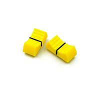 Lot de 10 boutons de rechange pour mélangeur Yamaha Soundcraft BEHRINGER - 24 mm x 11 mm x 10 mm - Jaune