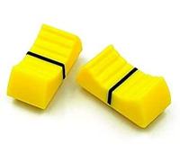 Lot de 10 boutons de rechange pour mélangeur Yamaha Soundcraft Behringer avec trou intérieur de 8 mm (jaune)