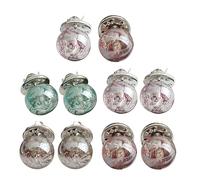 Lot de 10 boutons élégants en perles synthétiques pour femme - Fermeture sans couture - Épingles invisibles pour éviter l'exposition aux accidents - Fournitures de fabrication de bijoux