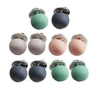 Lot de 10 boutons élégants imitation perles pour femme - Fermeture sans couture - Épingles invisibles - Empêche l'exposition accidentelle - Accessoire de vêtements tendance, One Size, Comme décrit