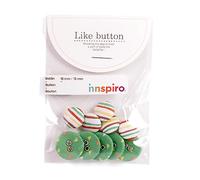 Lot de 10 boutons en coton 18 mm/13 mm. 5 u./mesure