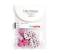 Lot de 10 boutons en coton Daydream 18 mm/13 mm. 5 u./mesure