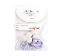 Lot de 10 boutons en coton flag 18 mm/13 mm. 5 u./mesure