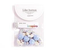 Lot de 10 boutons en coton voyage 18 mm/13 mm. 5 u./mesure