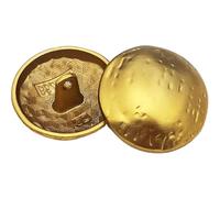 Lot de 10 boutons en métal doré mat en forme de champignon pour manteaux et pulls, Couleur 2-10 pièces, 22,5mm