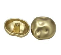 Lot de 10 boutons en métal doré pour manteau, coupe-vent, costume, accessoires de couture à la main, Couleur 3-10 pièces, 17,5mm