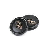 Lot de 10 boutons en résine à 4 trous, accessoires de couture, tailles complètes pour vêtements, boutons décoratifs faits main, DIY-NK048-15-34.0mm