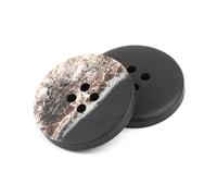 Lot de 10 boutons en résine à 4 trous, tailles standard - Boutons de couture en plastique pour vêtements DIY,Couleur 12,30 mm