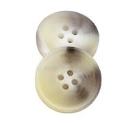 Lot de 10 boutons en résine de 15 à 30mm, Gris beige, 25mm 10 pièces