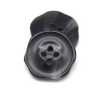 Lot de 10 boutons en résine de 30 mm pour couture, veste, manteau, noir, 30 mm