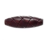 Lot de 10 boutons en simili cuir marron 40 mm avec tige Idéal pour manteaux Duffle, vestes et tricots Giddy Square