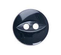 Lot de 10 boutons œil de poisson noirs de 11 mm - Idéal pour les gilets de bébé, les tricots et les petites réparations - Noir Giddy Square