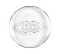 Lot de 10 boutons œil de poisson transparents de 11 mm - Idéal pour les gilets de bébé, les tricots et les petites réparations - Giddy Square