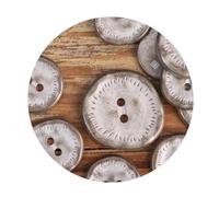 Lot de 10 boutons métalliques irréguliers à 2 trous pour vêtements, manteaux, vestes et accessoires de couture,Or,11,5 mm - 10 pièces