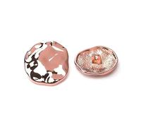 Lot de 10 boutons métalliques irréguliers de 15 mm, 18 mm, 23 mm et 25 mm pour couture à la main,Type de couleur photo 1,23 mm