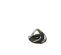 Lot de 10 boutons métalliques simples et irréguliers, for costume, veste, manteau, pull, décoratifs, accessoires couture pour les vêtements(Silver,25mm-10pcs)
