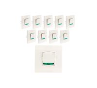 - Lot de 10 boutons poussoirs à voyant Diwone