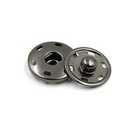Lot de 10 boutons-pression en métal Idéal pour sac à main vêtements et travaux de couture, noir, 25mm